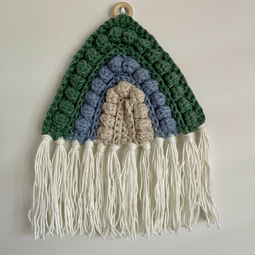 Rainbow-wall-hanging_Blues & GreensIMG_9672 Large