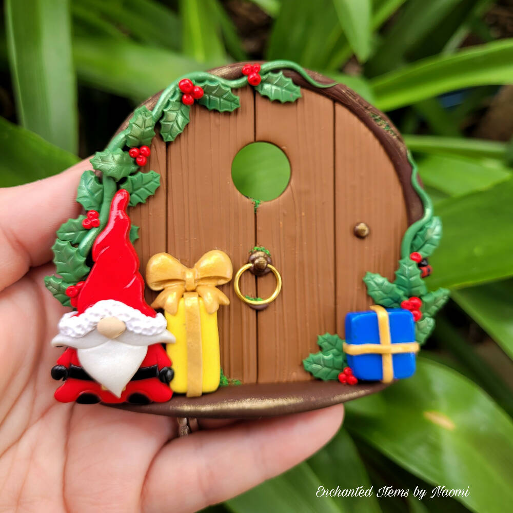 Santa Gnome Christmas Door