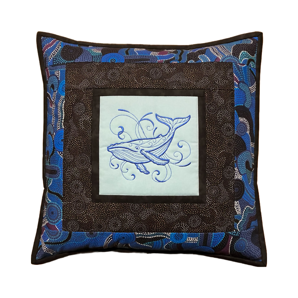 handmade Australian native quilted - HUMPBACK WHALE
