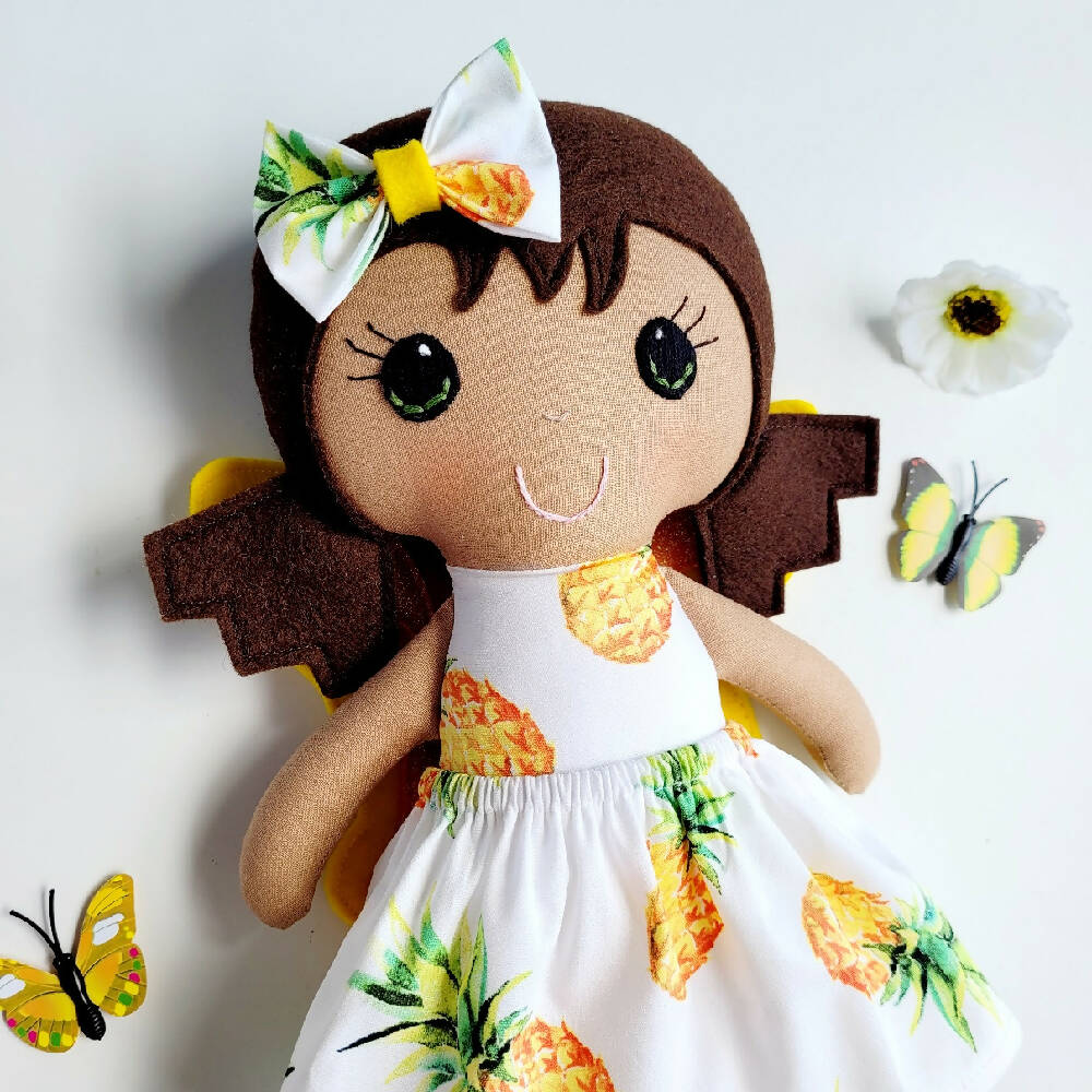 Lil Miss Rainbow Lane Fairy Doll - Penny Pineapple