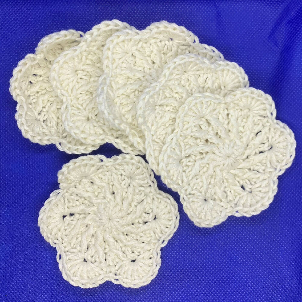 Crochet Flower Face Scrubbies