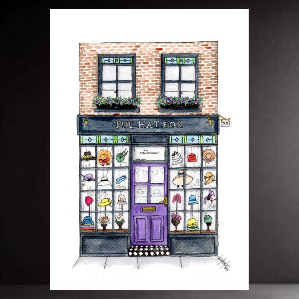 art print - the storefront series - the hat box