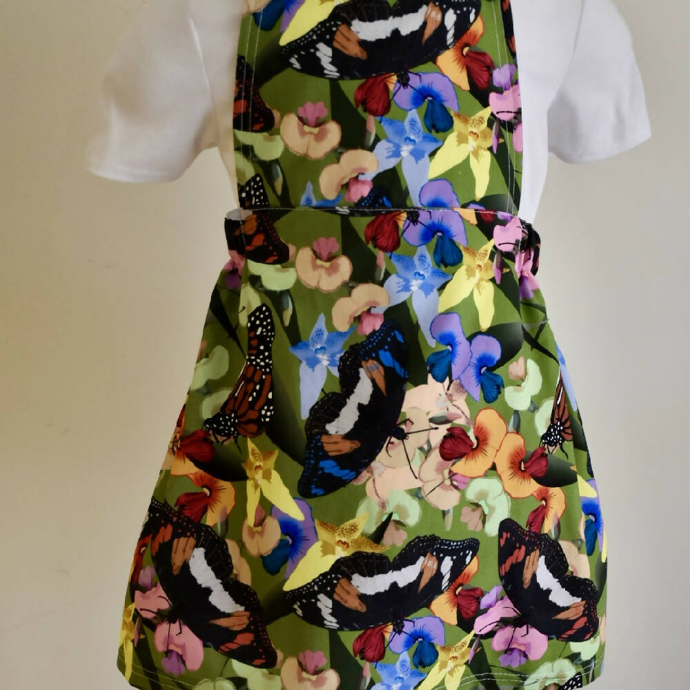 Girls Pinafore in Canvas/cotton - Size 3