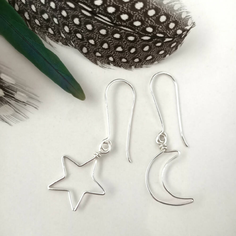 earrings-sterling-silver-moon-star-dangle