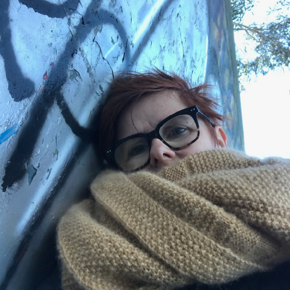 Tan Guernsey wrap. Extra long Scarf. Textured shawl. Knitted Slow fashion.