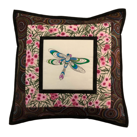 handmade Australian native quilted - DRAGONFLY