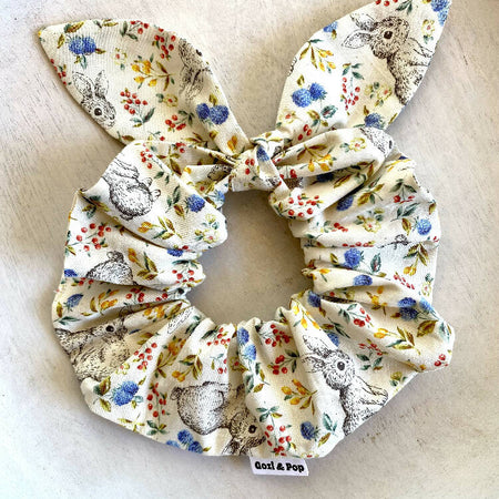 Easter Bunny Bow Scrunchie