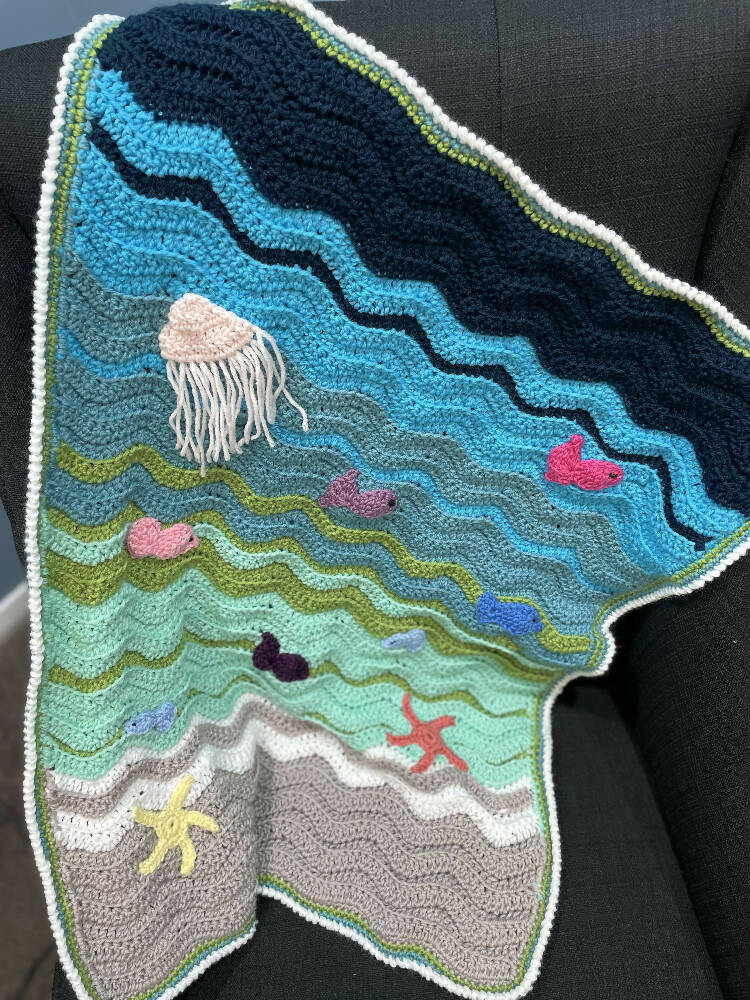 By The Seaside Baby Blanket