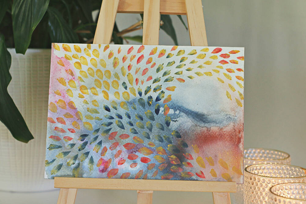 'Surprise Package'| Original abstract acrylic art | A5 size