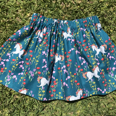Girls Unicorn Skirt - Size 3