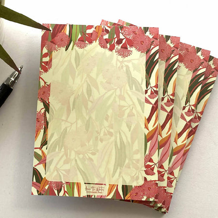 Notepad - A6 Australian Flowering Gum Note Pad for taking notes