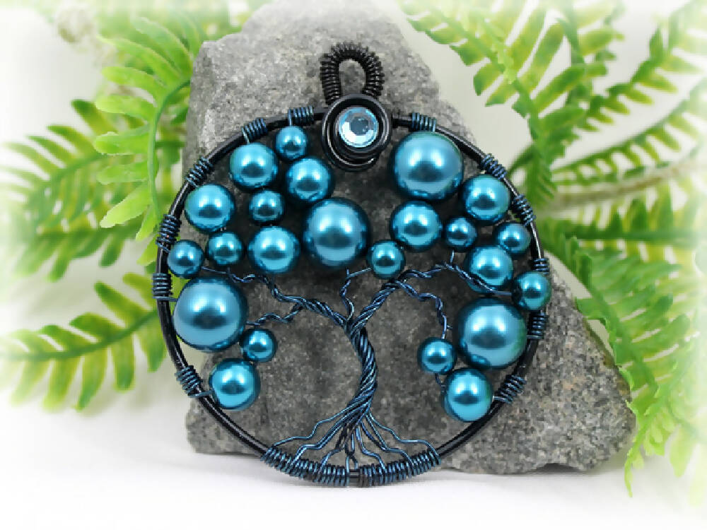 Tree of Life Teal Bubble Tree