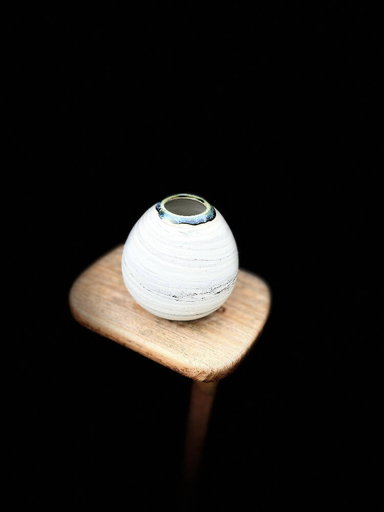 Moon Vase 2 - Hand made thrown clay vase