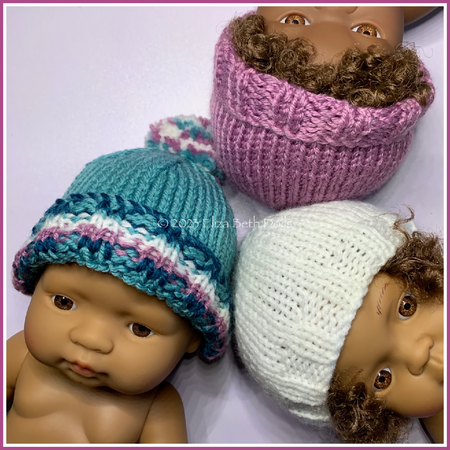 Beanie Hat for 32cm doll, PDF digital pattern, Beginner friendly