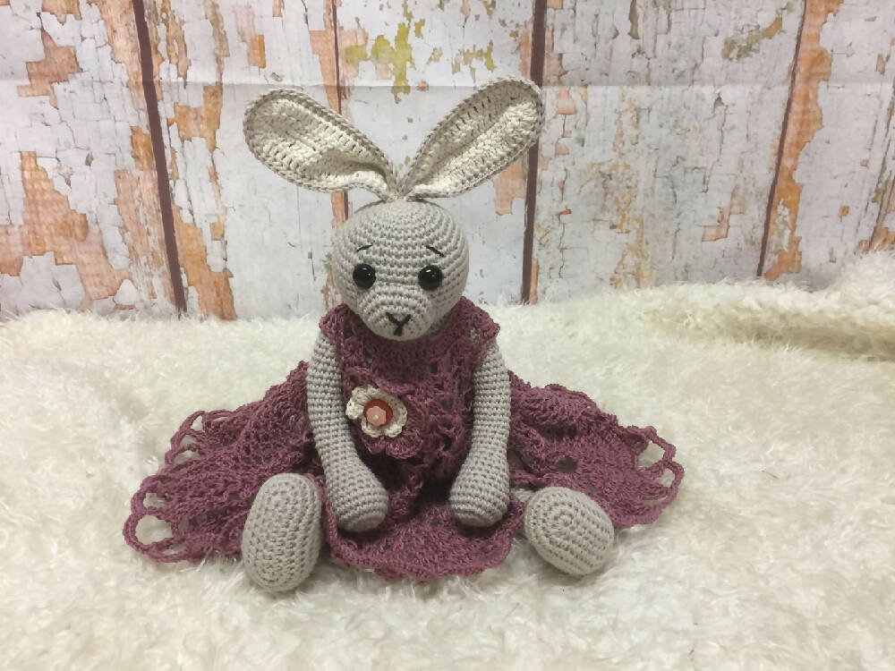 Crochet Easter Bunny in Dress