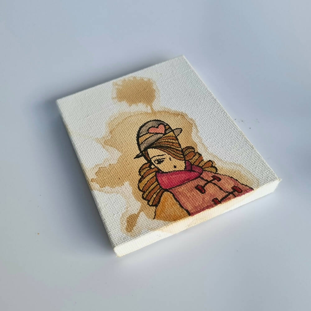 Headline Series : Taylor Original Tea Stain Art on Canvas