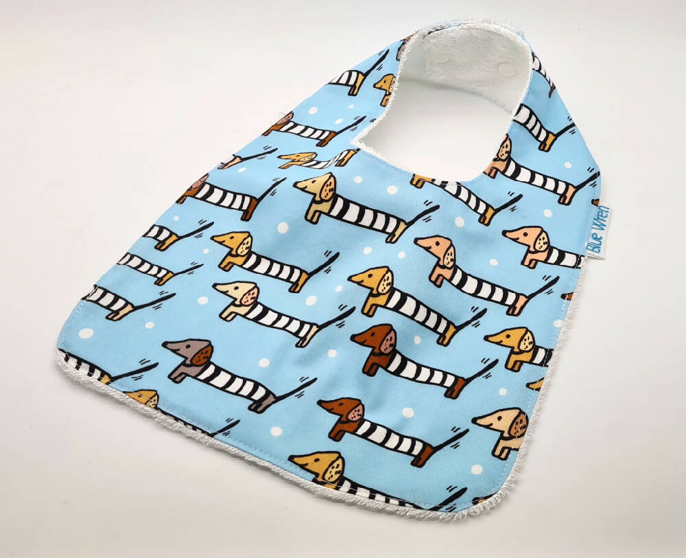 Baby Feeder Bib Sausage Dogs