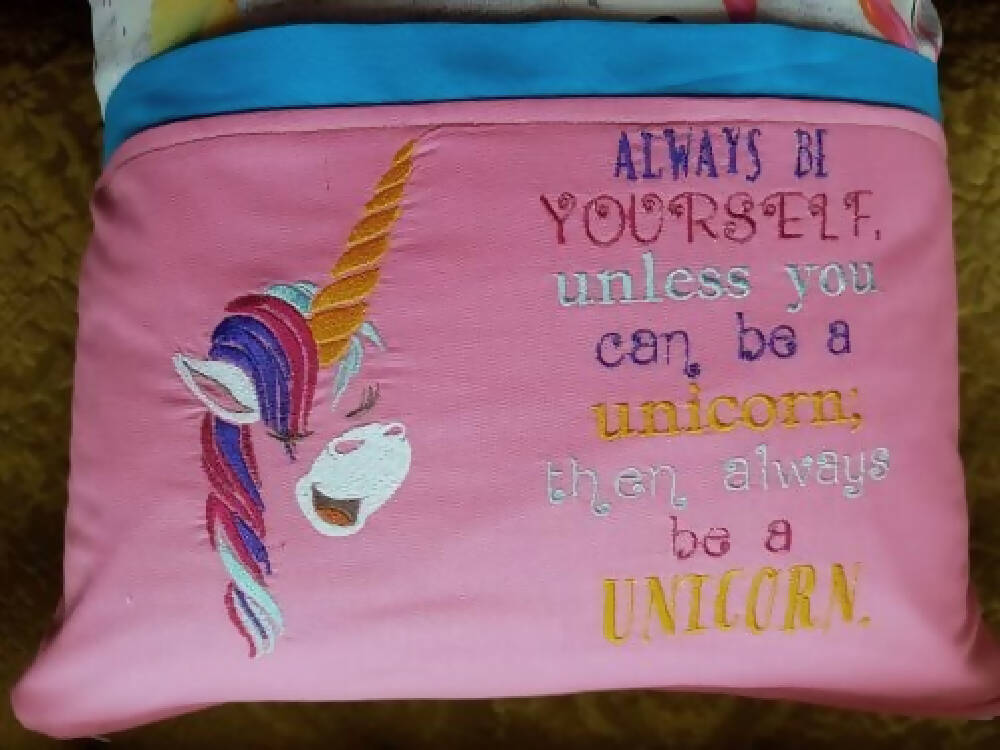 "Always be a Unicorn" Pocket Cushion Cover