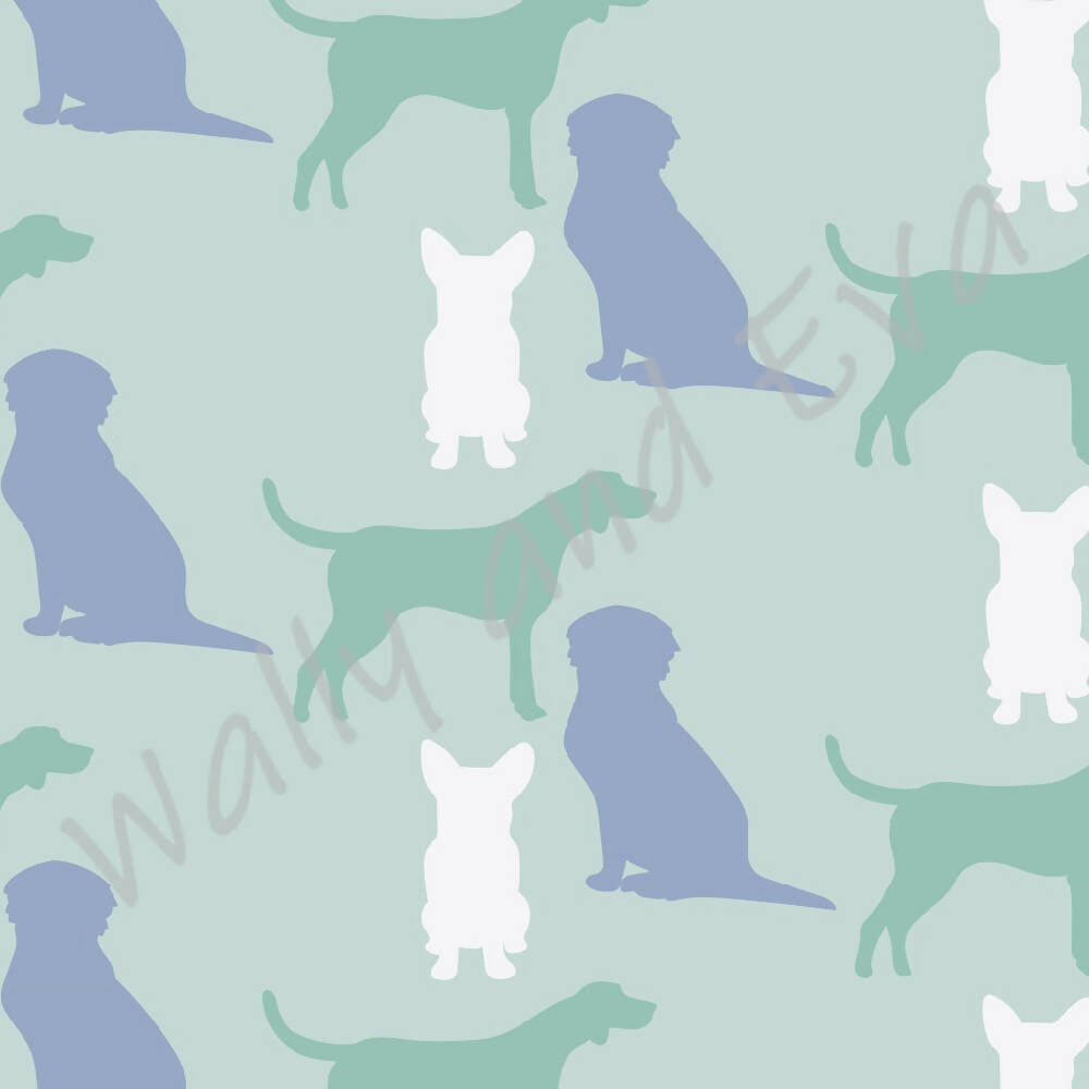 Pet Placemats - Dogs (Blue & Green)