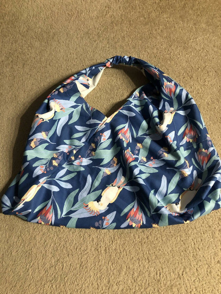 Origami style market tote bag - fabric