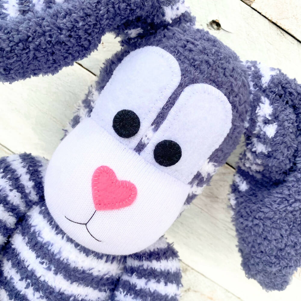 Bernard the Sock Bunny - READY TO SHIP soft toy