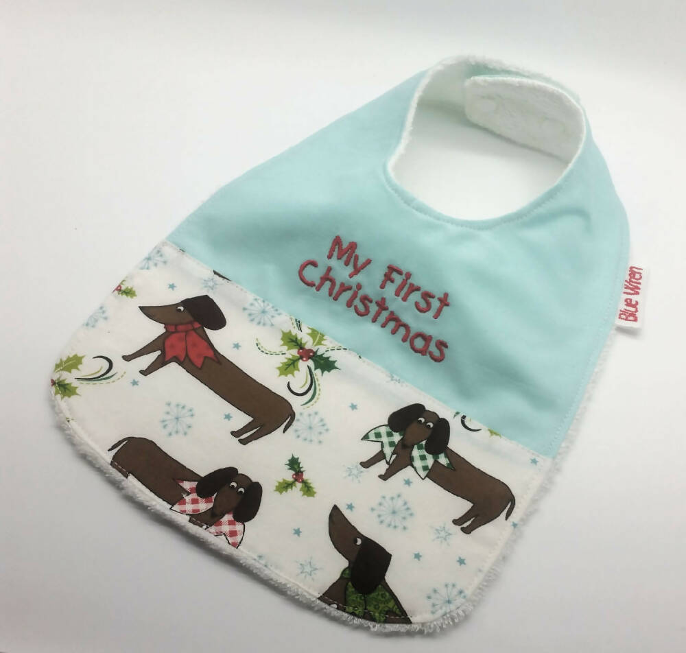 Puppy Christmas Bib