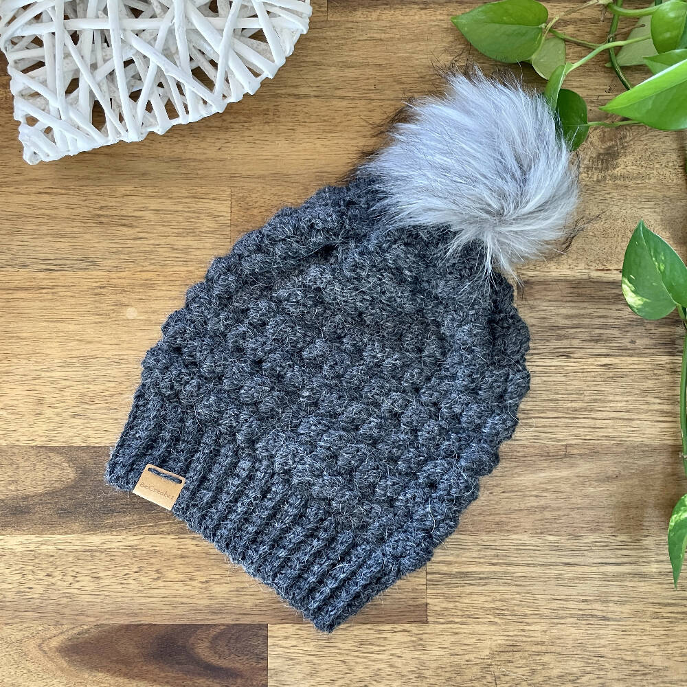 Adult Slouchy Beanie - Charcoal