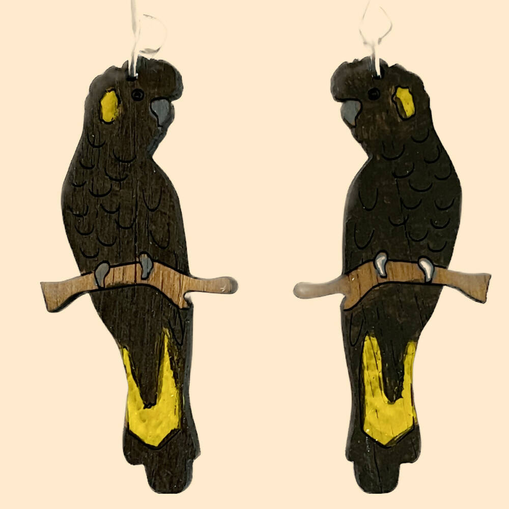Madeit_handmade_yellow_tailed_black_cockatoo_earrings_5