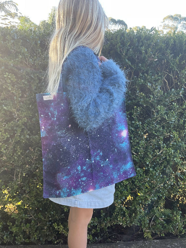 Library Bag / Tote / Book Bag / Galaxy / Space