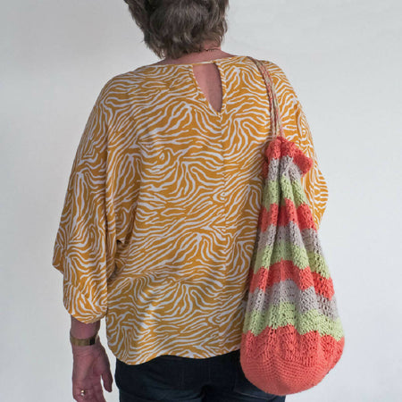 Project / market bag, beach bag cotton, crochet. Handmade