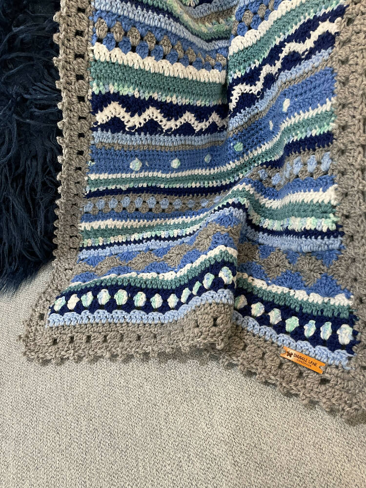 Boho Baby Boy Blanket