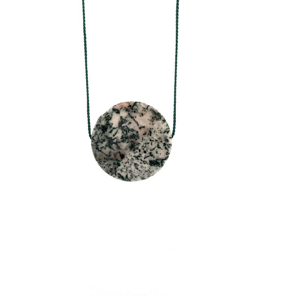 Moss agate necklace
