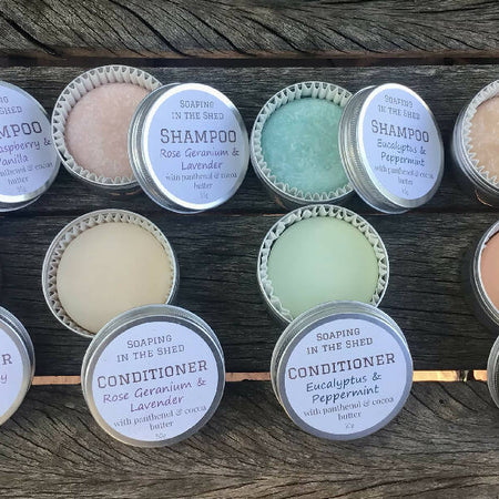 Solid Conditioner Bars with Essential Oils