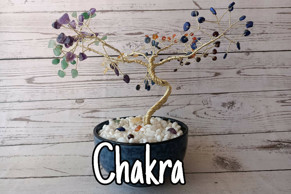 Rainbow Chakra Medium Gem Tree - 105 gems per tree