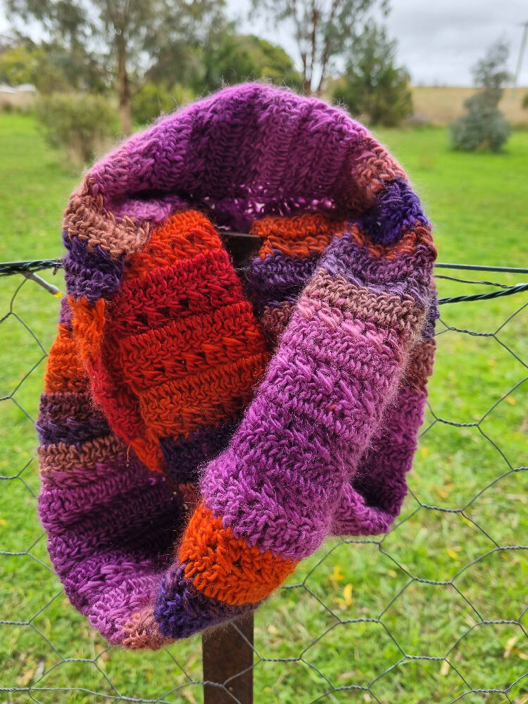 Handmade Infinity scarf/Cowl/Neck Warmer