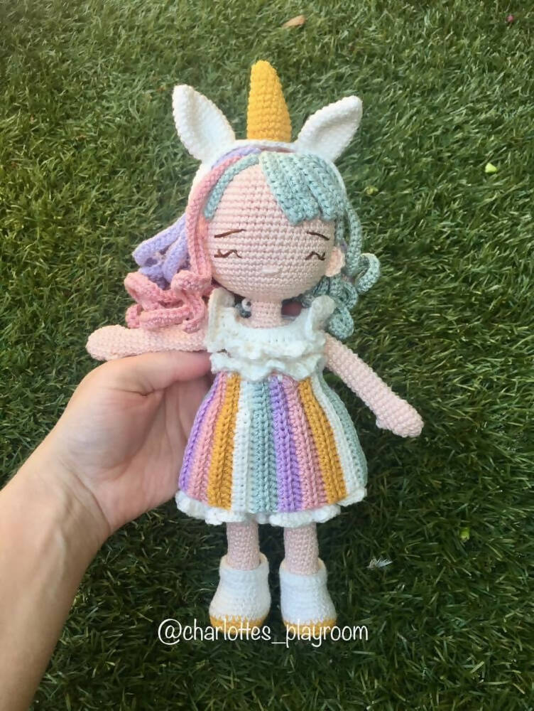 Crochet Unicorn Doll