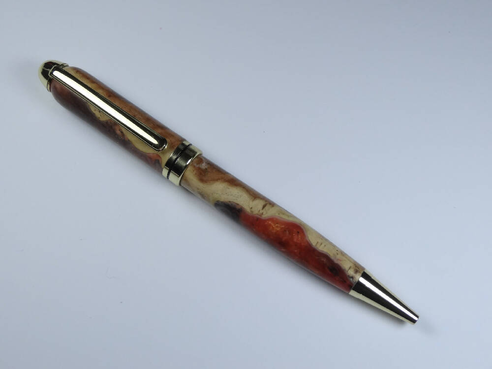 Wood-Resin Wine Red European Pen