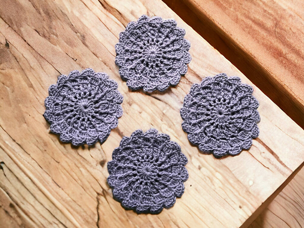 Morning Star Coaster Set of 4 Parchment