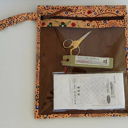 Australian Indigenous print project bag.