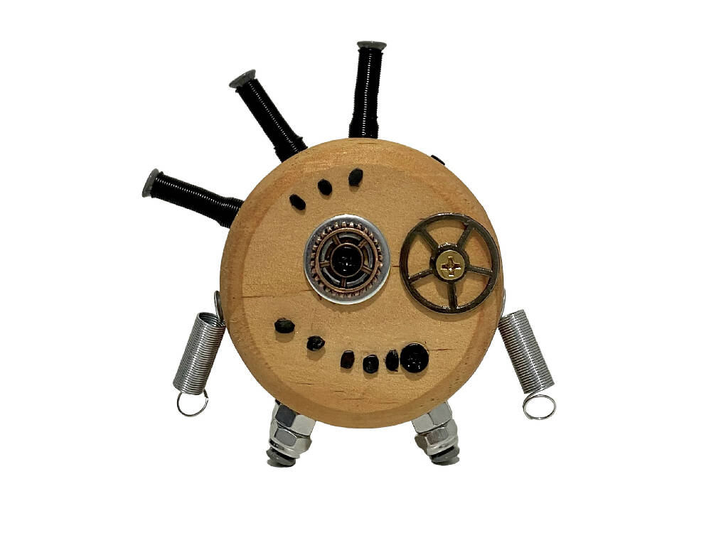 Oscar - Wooden Steampunk Robot