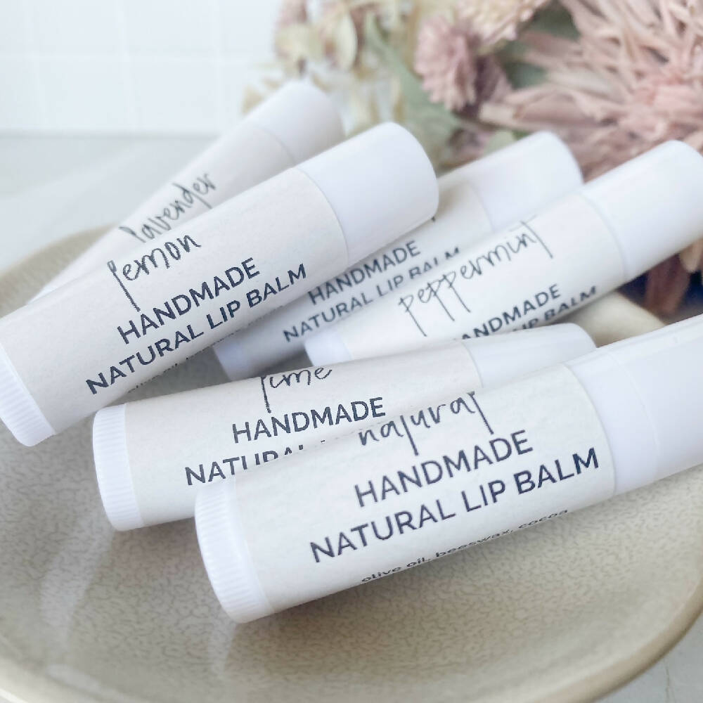 Handmade Natural Beeswax Lip Balms