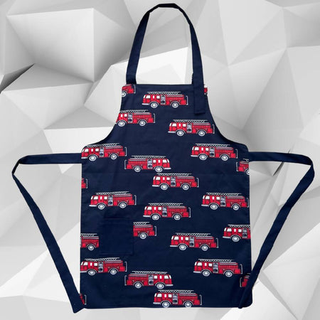 Apron ... Children's Reversible ... Fire Engines .. 8-10 years