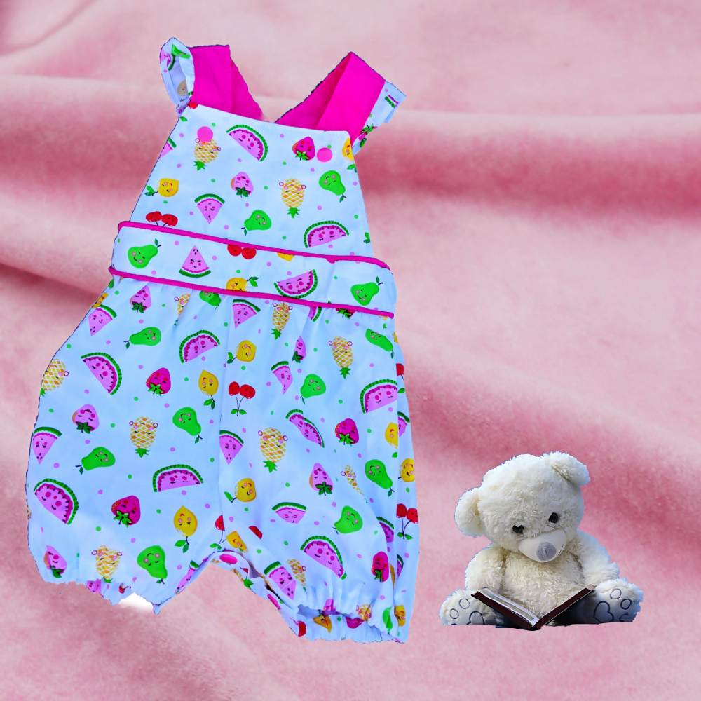 Baby Girls Summer Romper, Fruit Salad