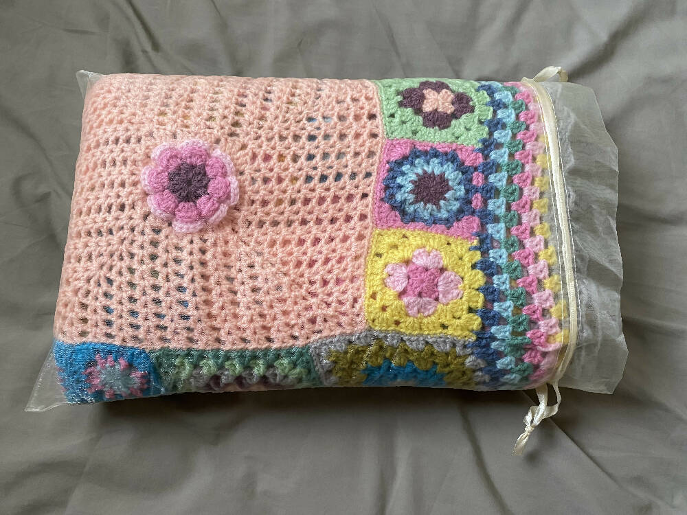 Vintage Style Hand made Crochet Blanket or Throw