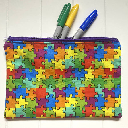 Puzzle pencil case