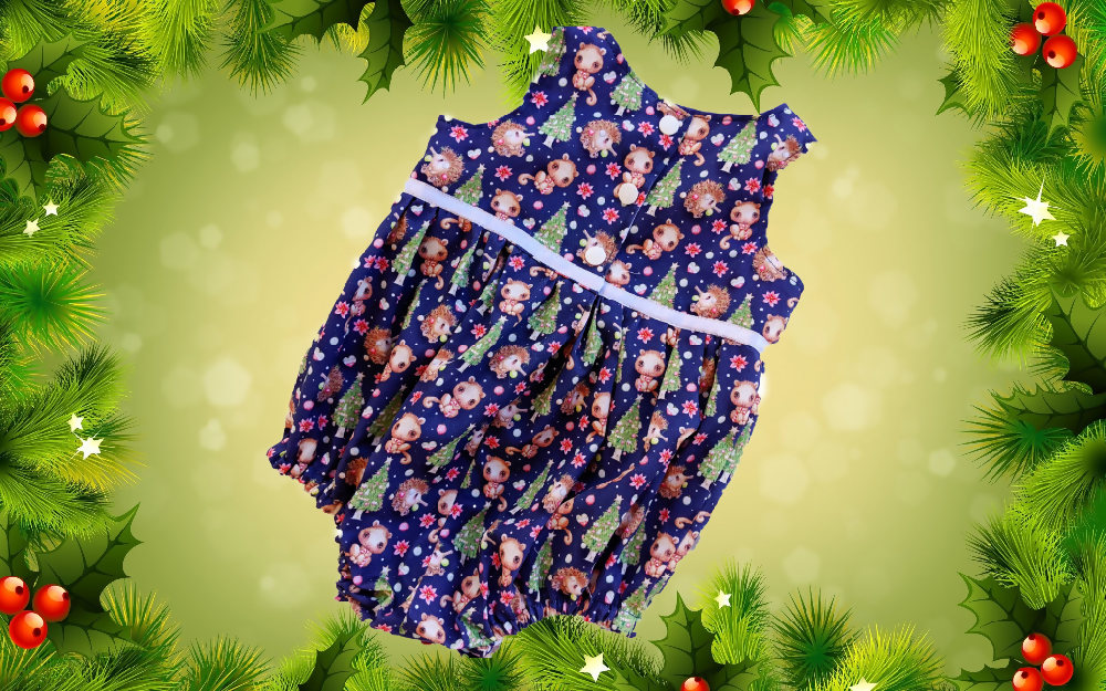 Baby Xmas Romper, Echidna