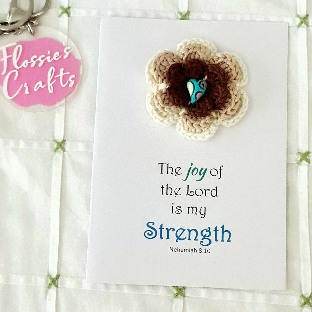 Christian Greeting Cards with crochet detail - FREE SHIPPING