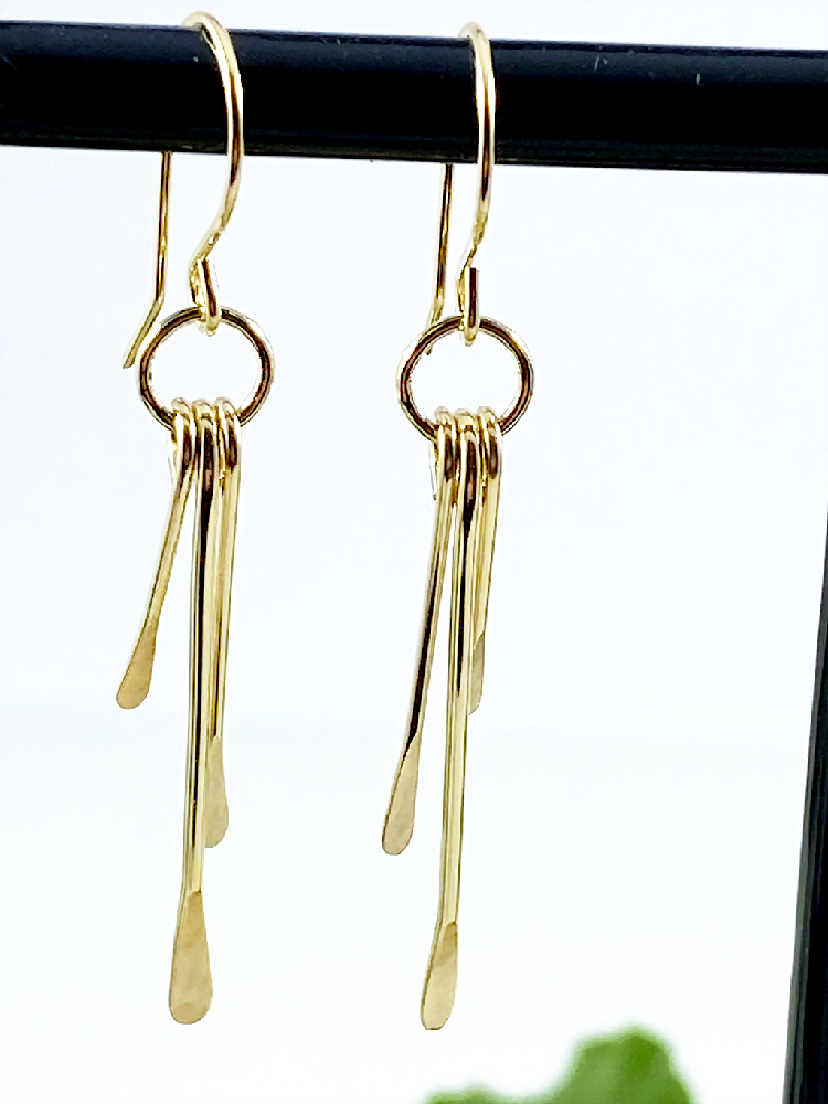 14K Gold Filled Waterfall Dangle Earrings