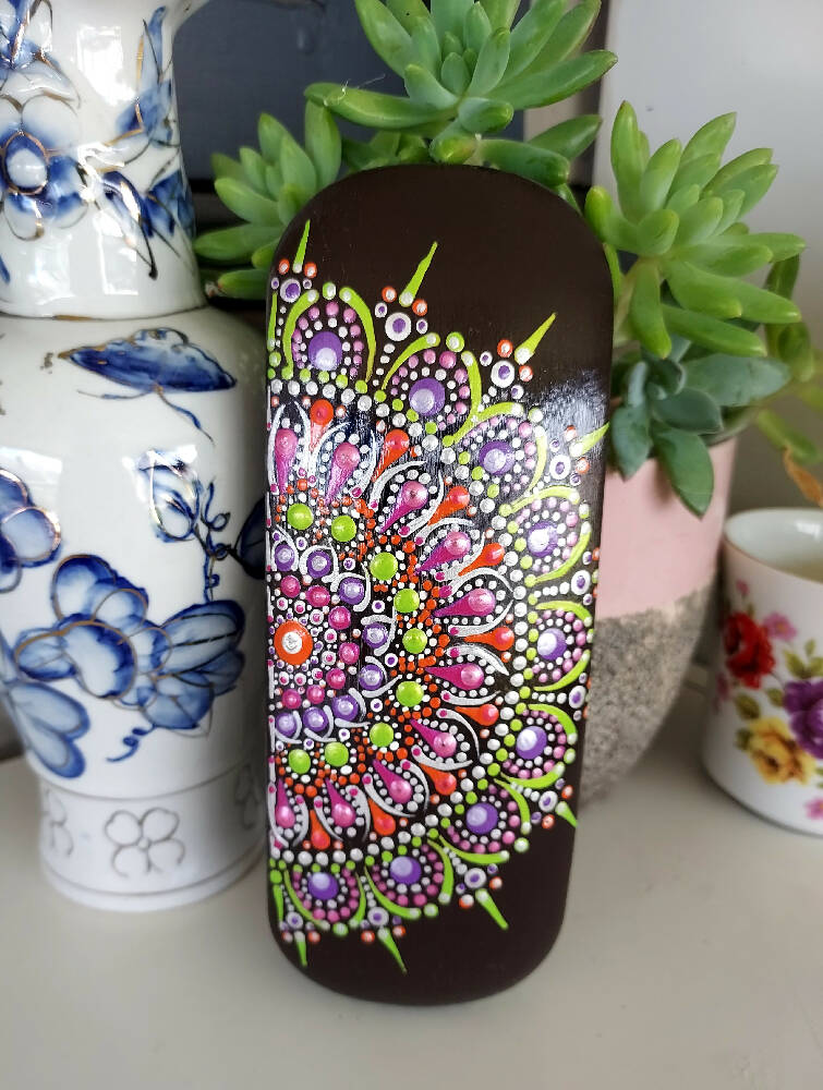 Dot Art Spectacle Case called " Abundance ".