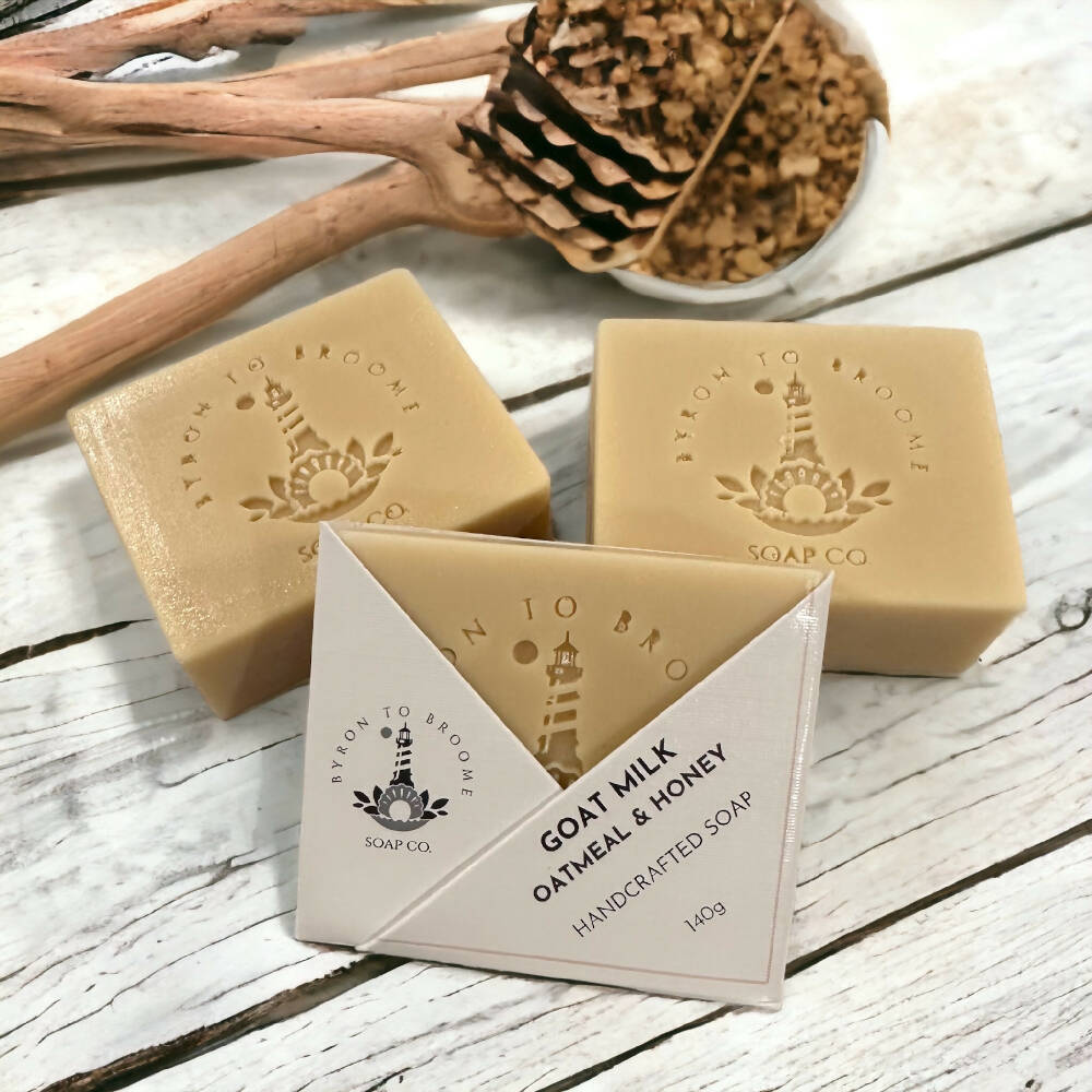 Goat Milk Handcrafted Soap - Oatmeal & Honey